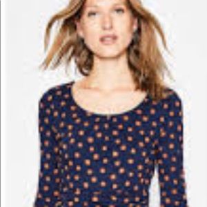 Boden Navy Starburst Dress